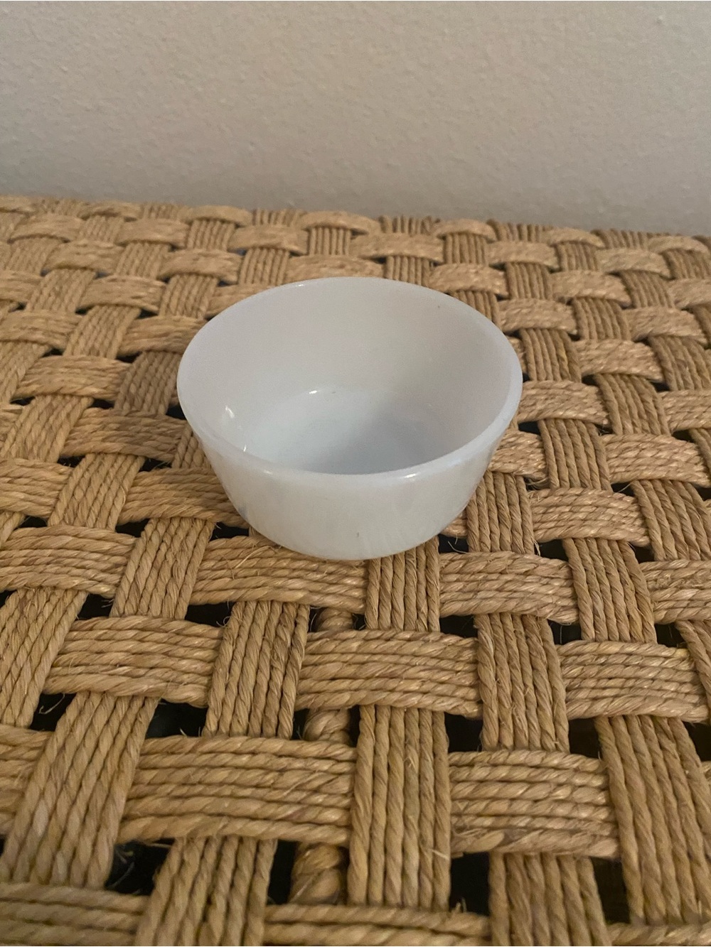 Fire King. White Small Ramekin Dish. USA. 3.75 inches